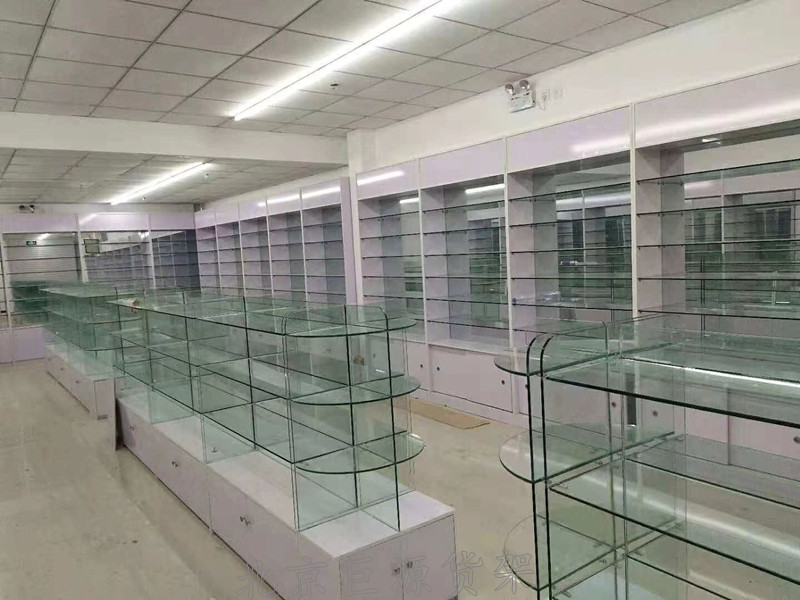 药店玻璃圆头型中岛A-9