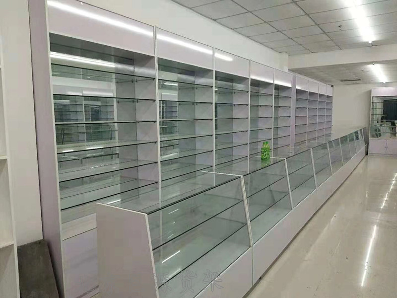 药店靠墙玻璃柜A-12